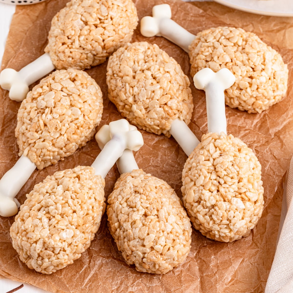 Rice Krispie Treat Turkey Legs