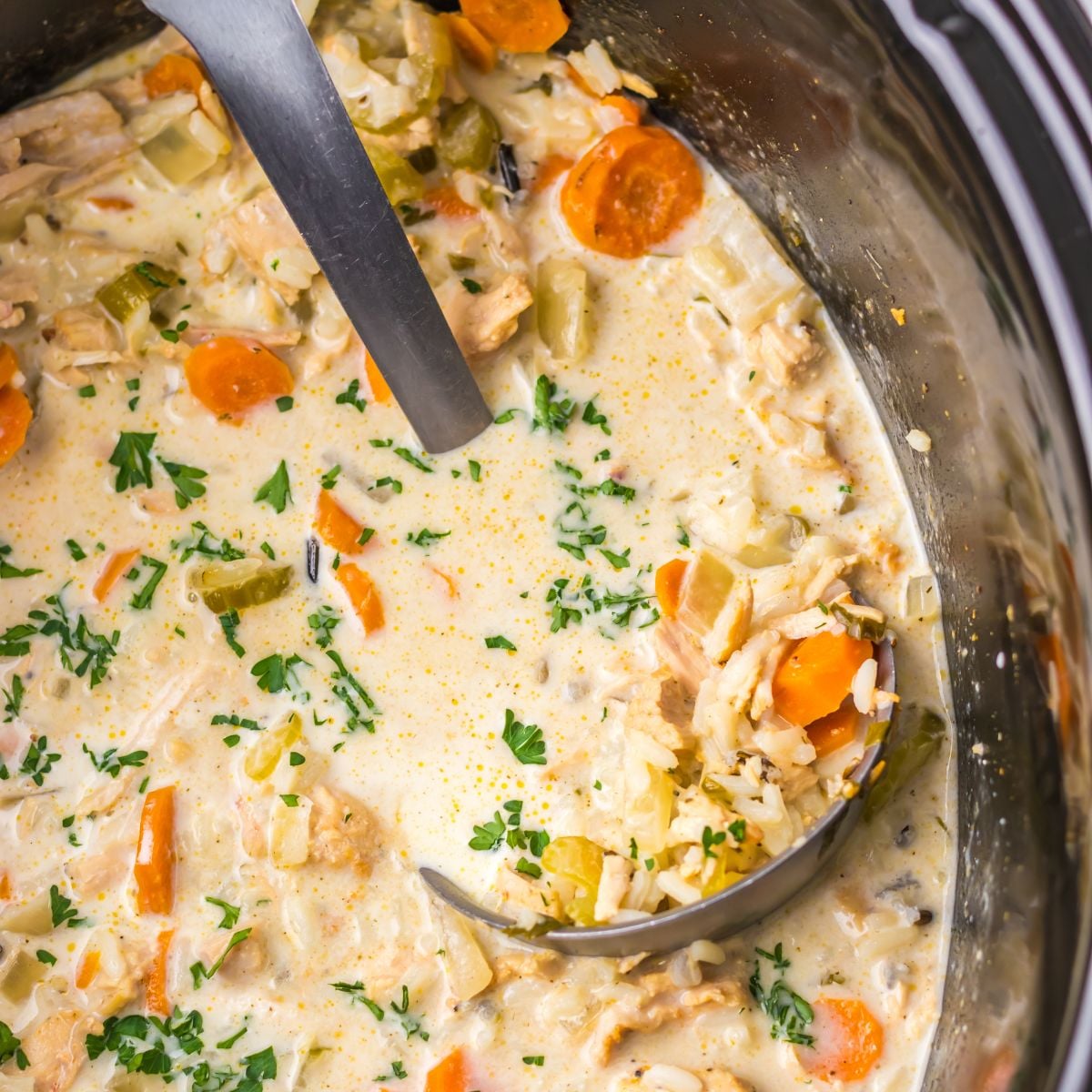 Slow Cooker Turkey And Rice Soup
