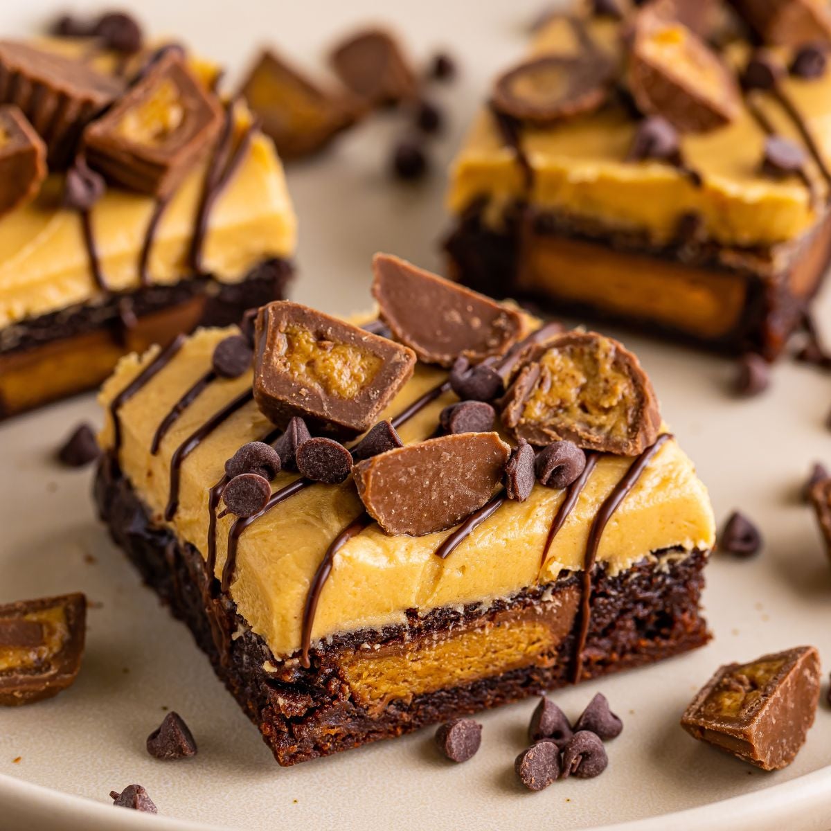Reeses Stuffed Brownies