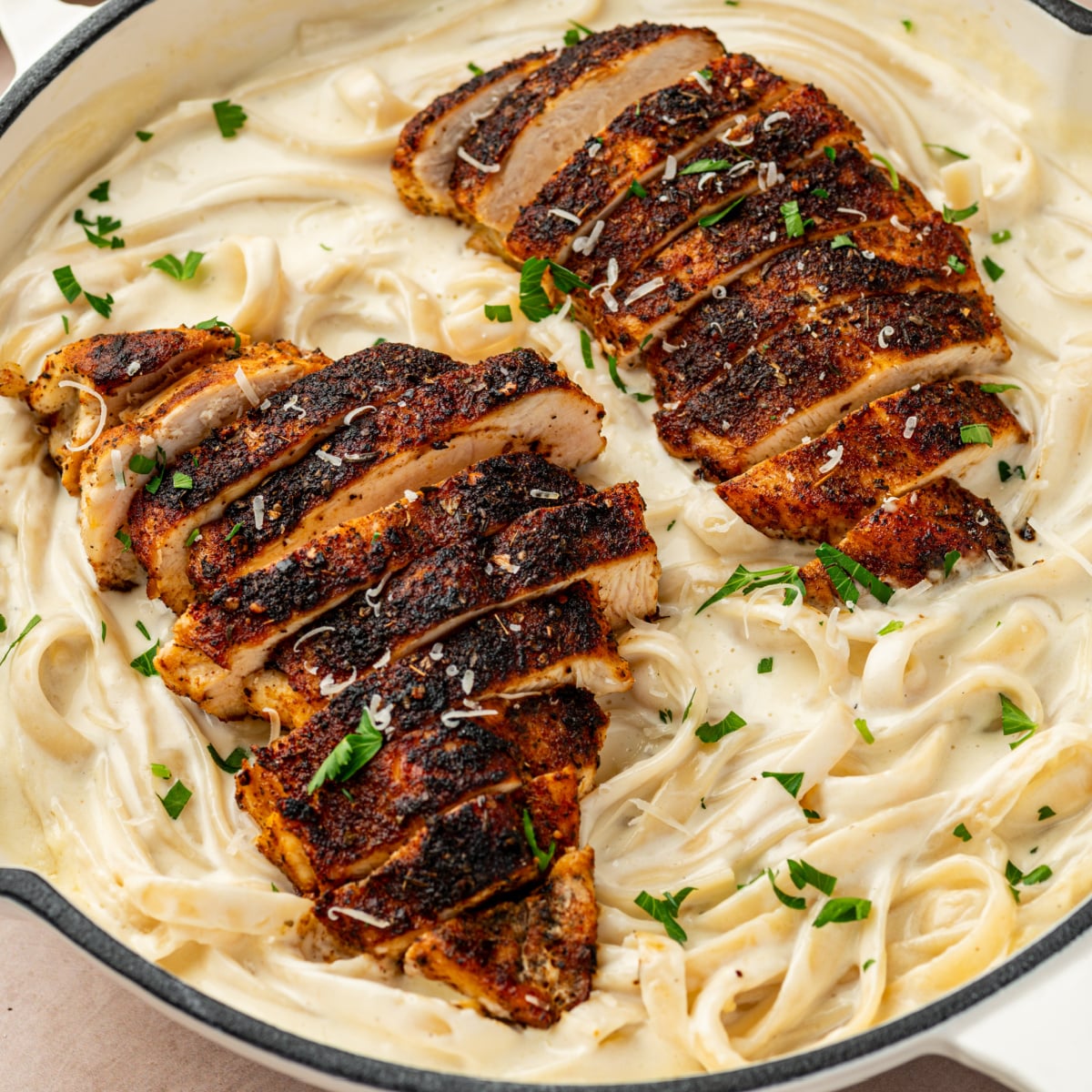 Blackened Chicken Alfredo