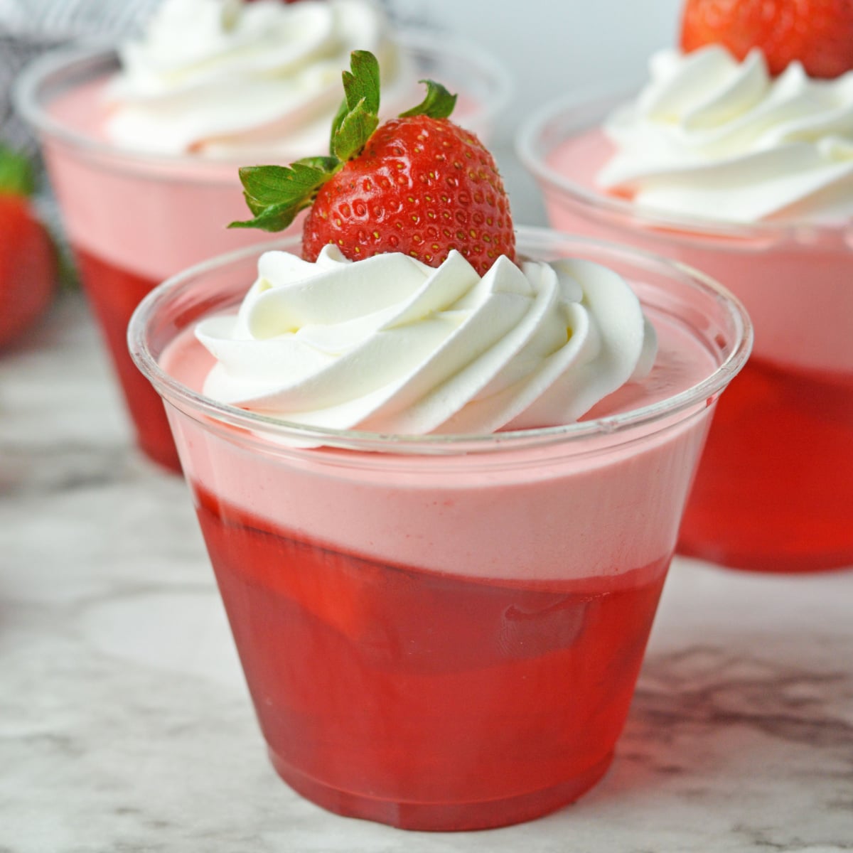 Strawberry Jello Parfaits