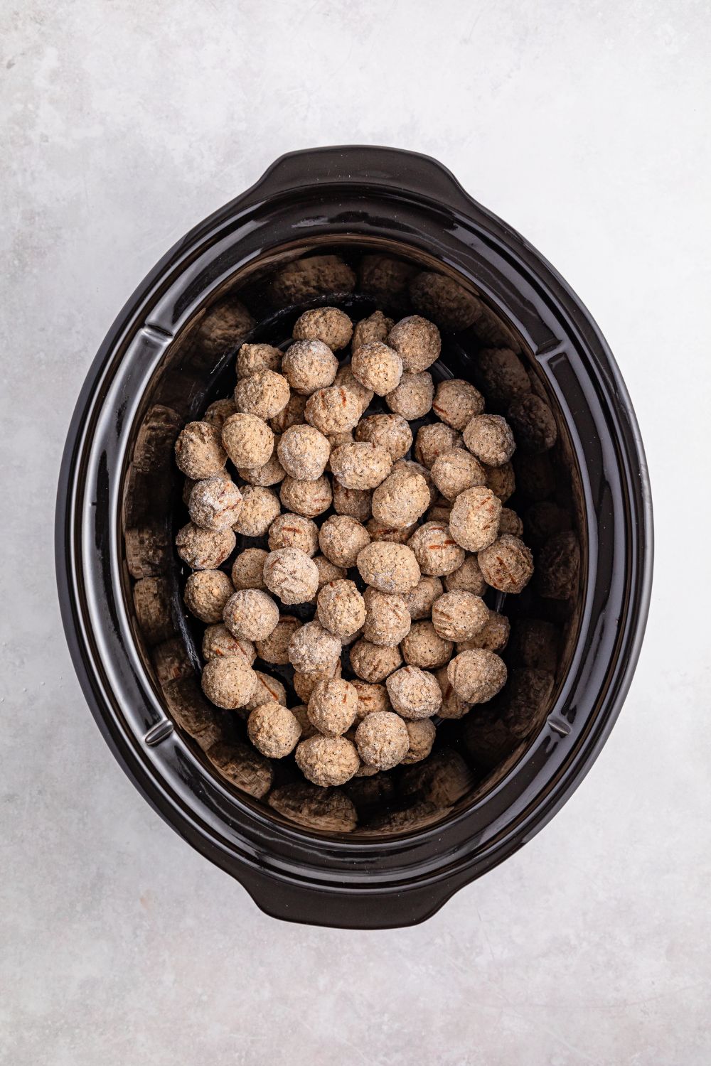 frozen meatballs in a crockpot