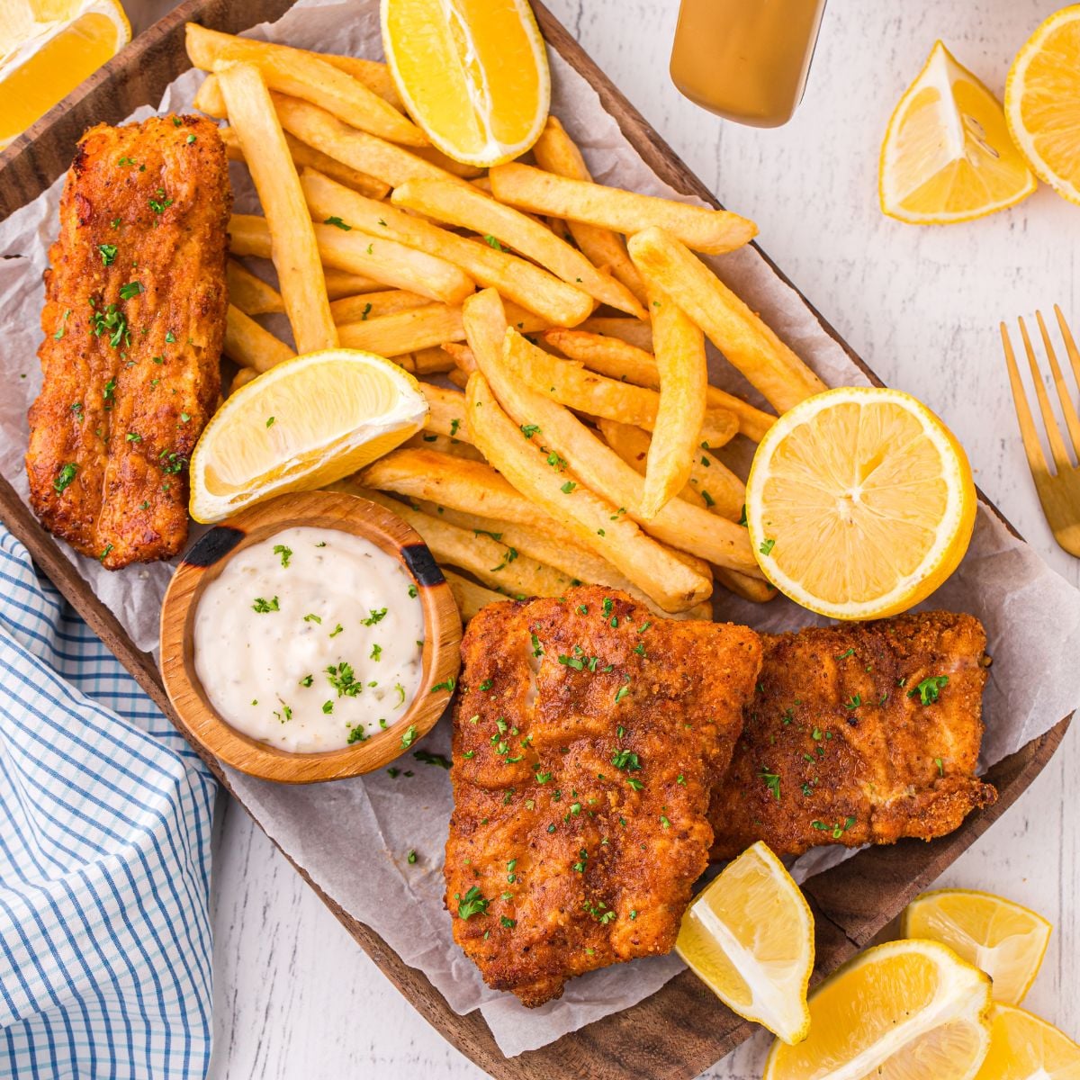 Air Fryer Fish and Chips