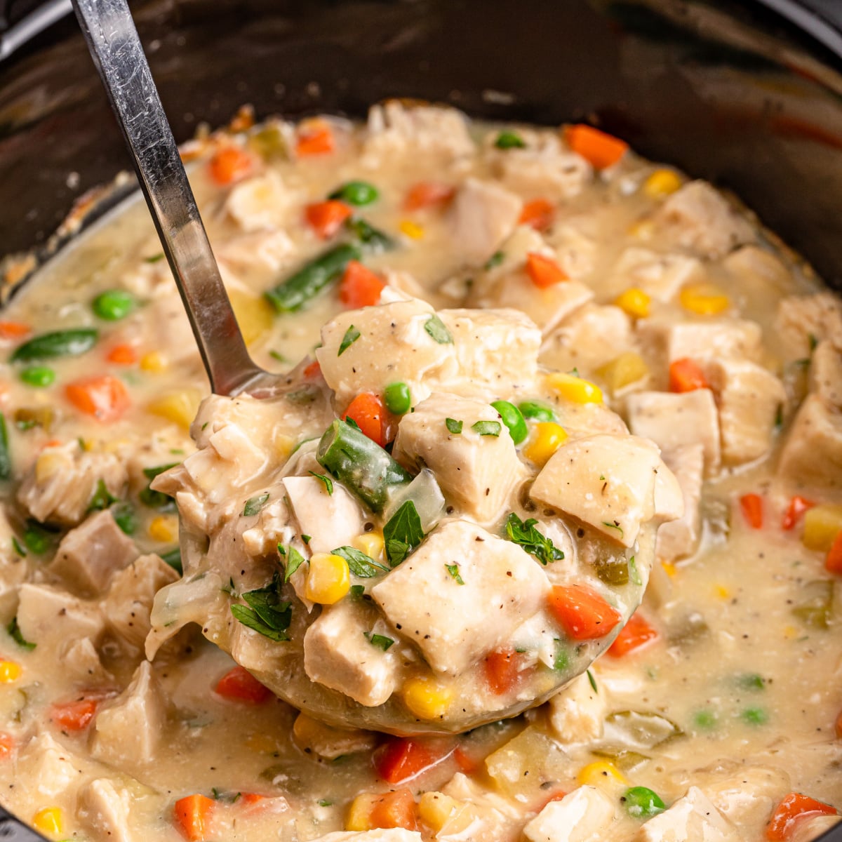 Slow Cooker Chicken Pot Pie
