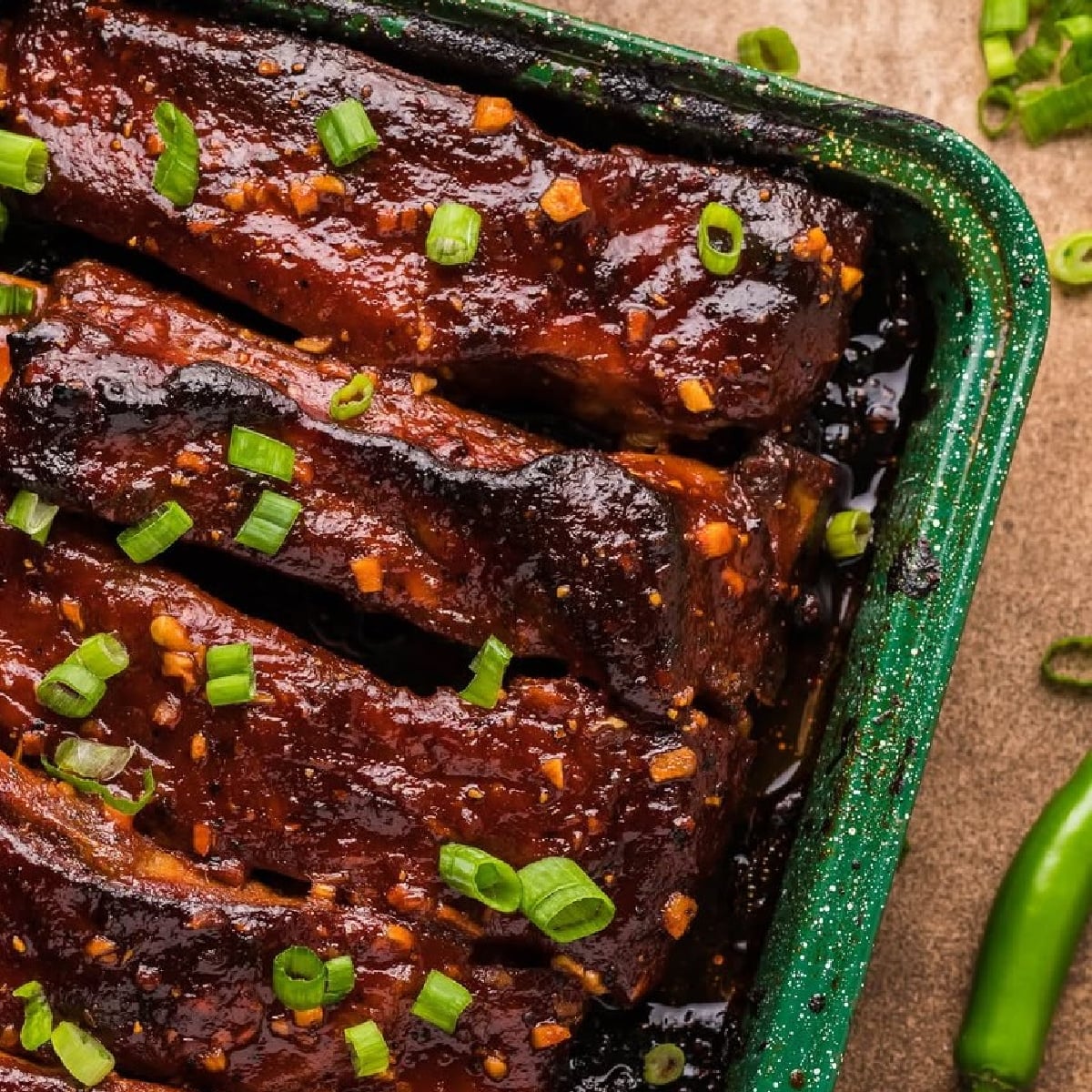 Spicy Glazed Pork Ribs