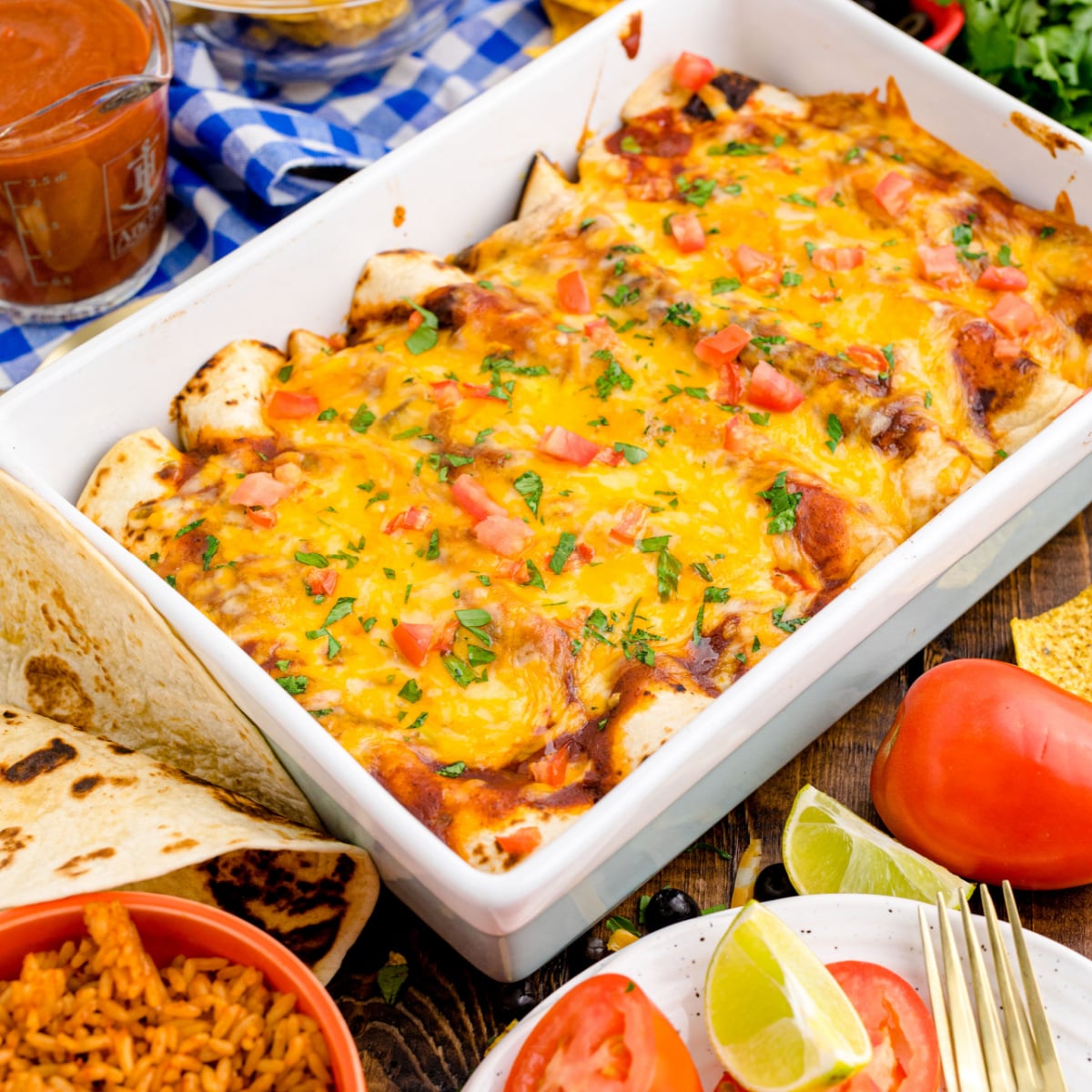 Cheesy Chicken Enchiladas