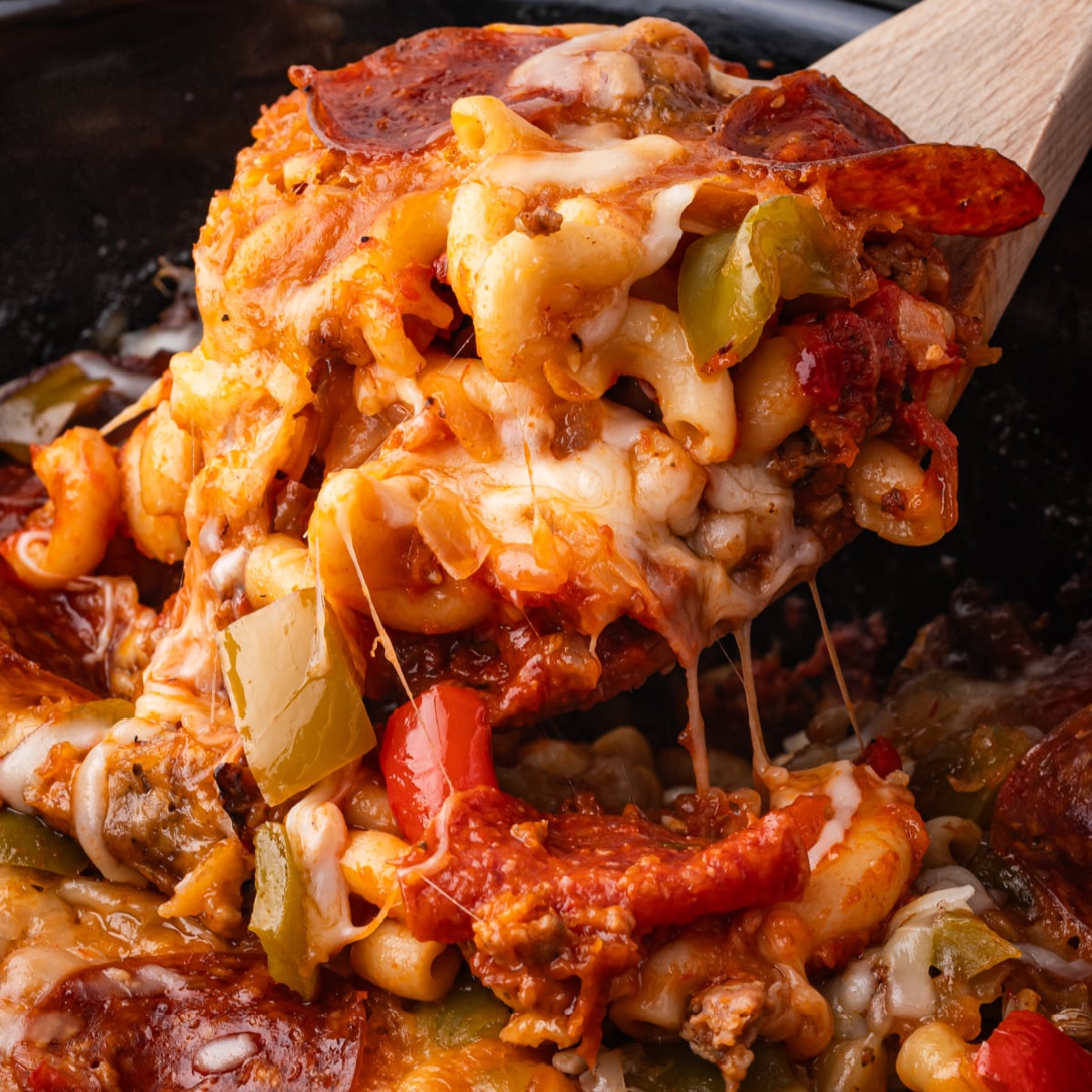 Slow Cooker Pizza Casserole