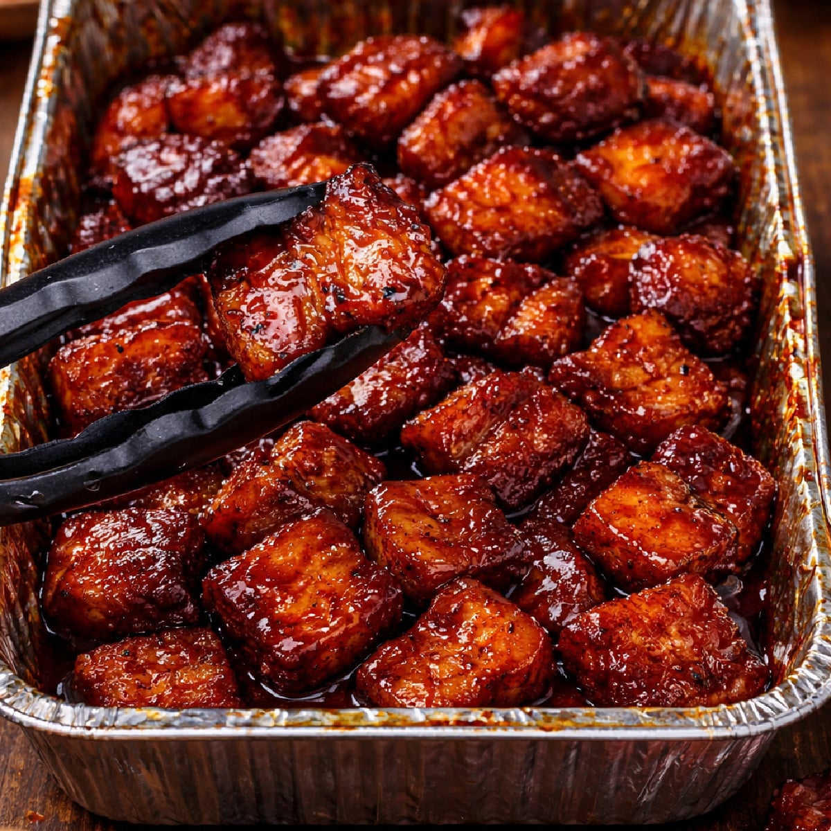 Smoked Pork Belly Burnt Ends