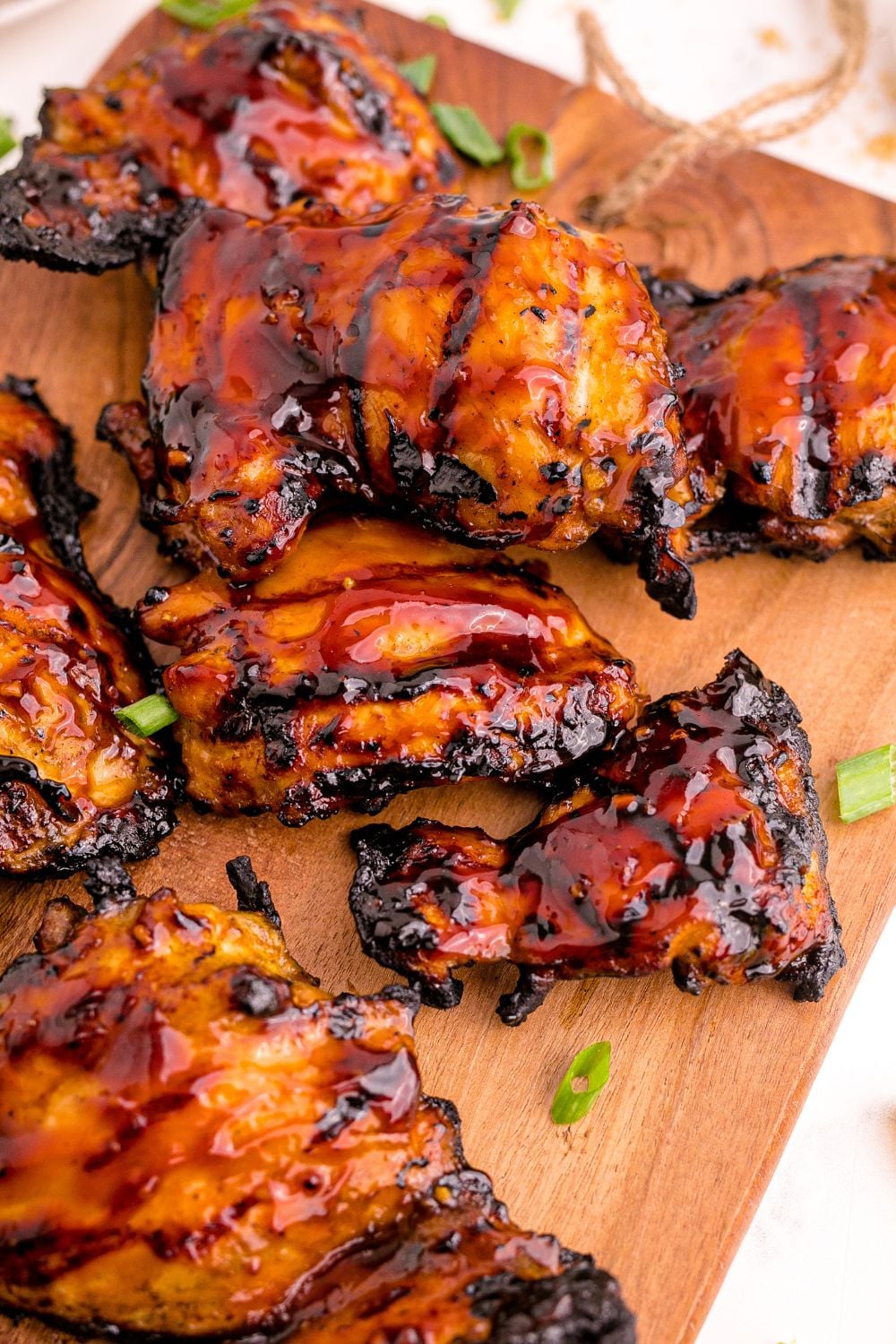 Huli Huli Chicken all placed on table