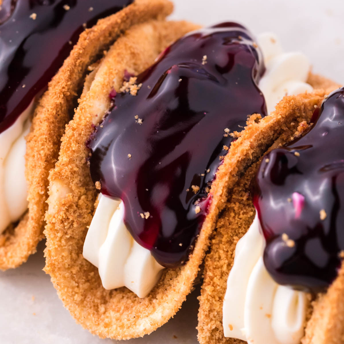 Blueberry Cheesecake Tacos
