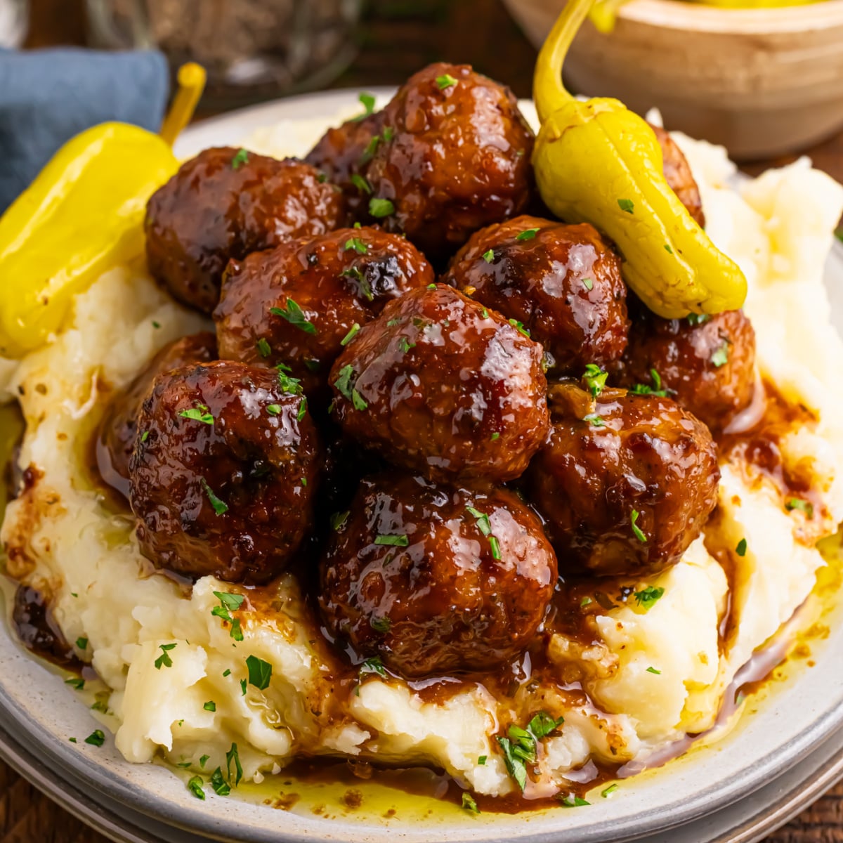 Crockpot Mississippi Meatballs (Only 5 Ingredients!)