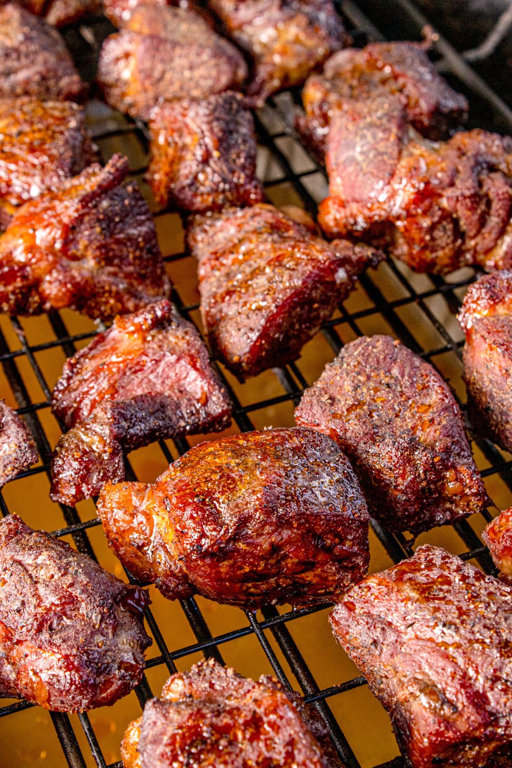 close up of beef roast being grilled