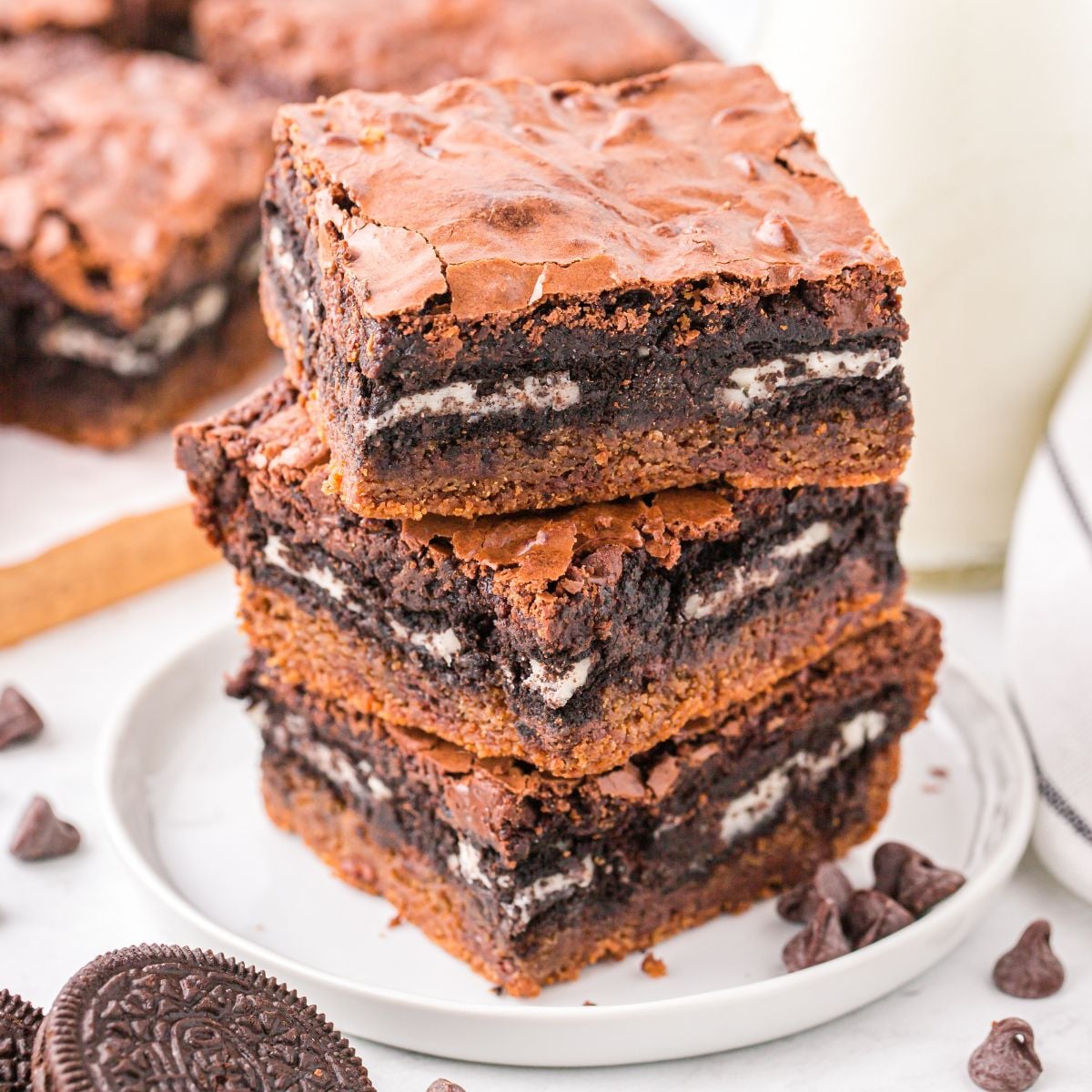 Slutty Brownies (Oreo-Stuffed Cookie Dough Brownie Bars)