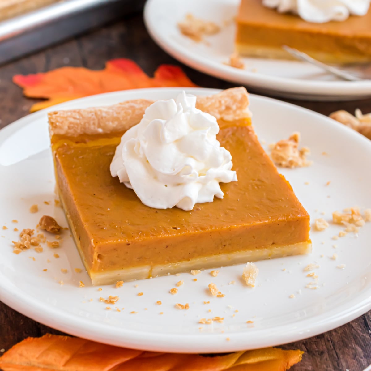 Sheet Pan Pumpkin Pie (Easy 4 Ingredient Recipe)