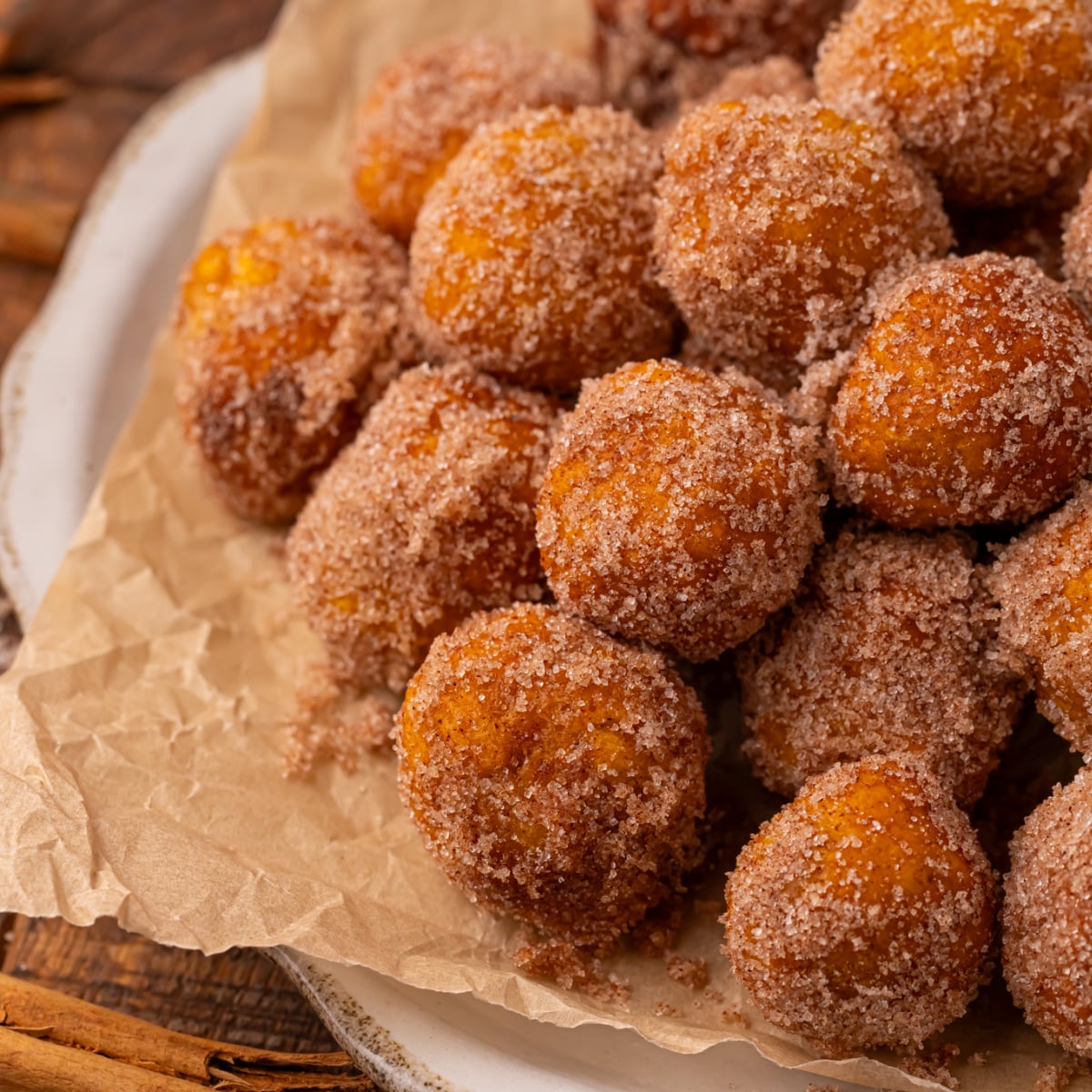 2 Ingredient Pumpkin Pie Donut Holes (Quick & Easy!)