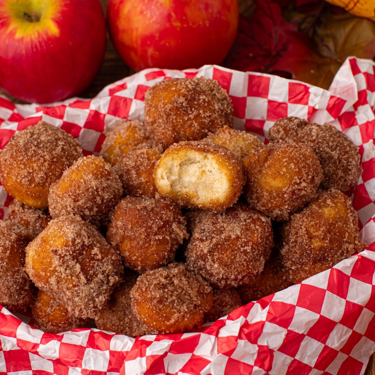 2 Ingredient Apple Pie Donut Holes (Quick & Easy)