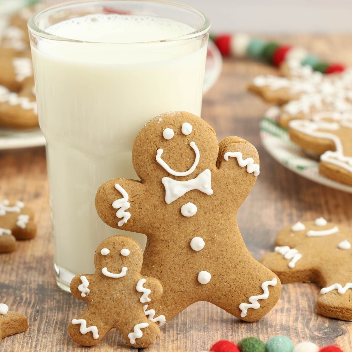 Christmas Gingerbread Cookies (No-Spread Cut-Outs with Royal Icing!)