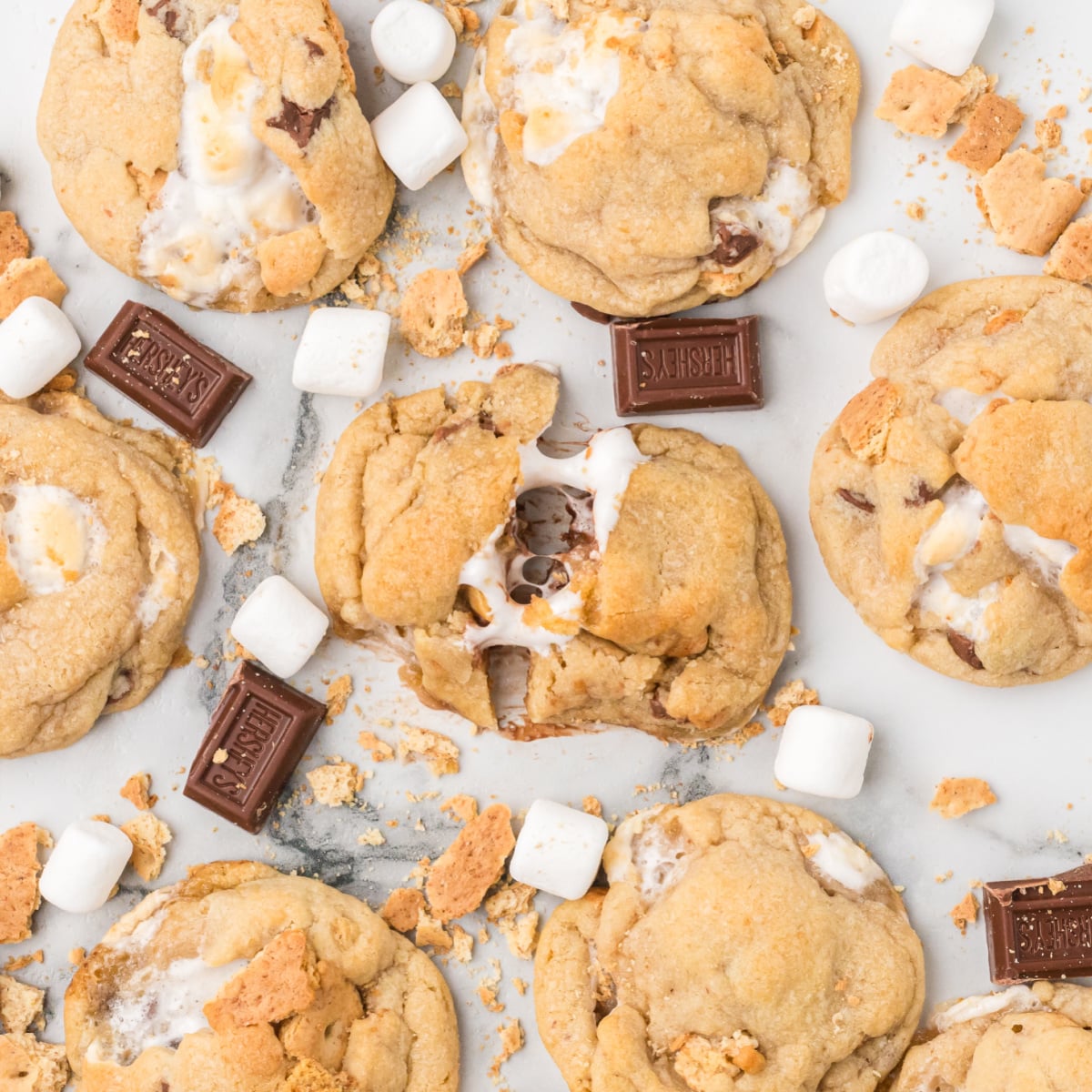 Gooey S’mores Cookies Without Eggs – Soft, Chewy & Loaded with Marshmallows