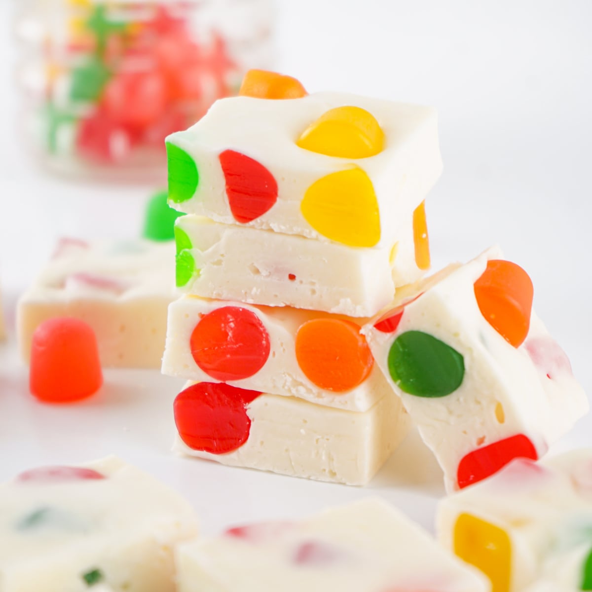 Christmas Gumdrop Nougat Candy (Old-Fashioned 4-Ingredient Holiday Nougat)