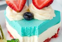Red White and Blue No-Fuss Cheesecake