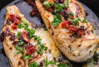 Sun-Kissed Tomato and Cheesy Spinach Stuffed Chicken