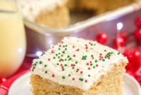 Holiday Eggnog Sheet Cake Delight