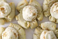 Rum-Kissed Eggnog Thumbprint Cookies