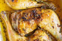 Golden Garlic Butter Roasted Chicken