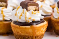 Decadent Mini Twix Cheesecakes