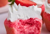 Deliciously Light Strawberry Muffins