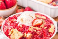 Effortless Strawberry Dump Cake