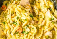 Homestyle Slow Cooker Chicken and Noodles