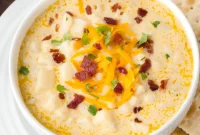 Rich Golden Hash Brown Soup