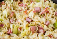 Hearty Ham Cabbage Noodle Haluski