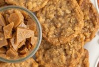 Chewy Toffee Oatmeal Cookies