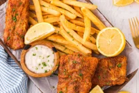 Crispy Air Fryer Fish and Chips