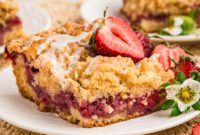 Fresh Strawberry Coffee Cake