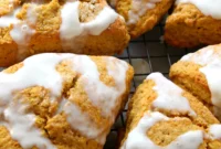 Glazed Pumpkin Pie Scones
