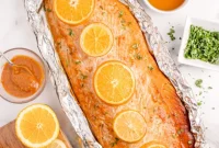 Simple Grilled Honey Mustard Salmon Foil Packets