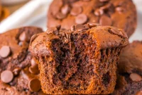 Costco Double Chocolate Muffins Bakery Style Jumbo Rich Moist