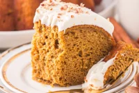 Spiced Pumpkin Bundt Cake with Tangy Cream Cheese Frosting