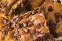 Decadent Brown Butter Pumpkin Chocolate Chip Bars