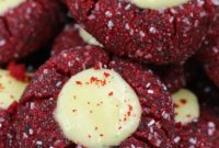 Decadent Red Velvet Cheesecake Thumbprints