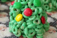 Festive Cheerio Christmas Trees