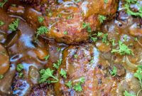 Effortless Slow Cooker Salisbury Steaks and Gravy