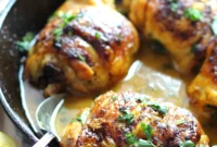 Sticky Sweet Lemon Chicken Skillet