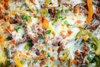 One-Pan Low Carb Philly Cheesesteak