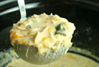Creamy Slow Cooker Chicken Chile Relleno Soup