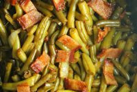 Crockpot Buttery Bacon Green Beans