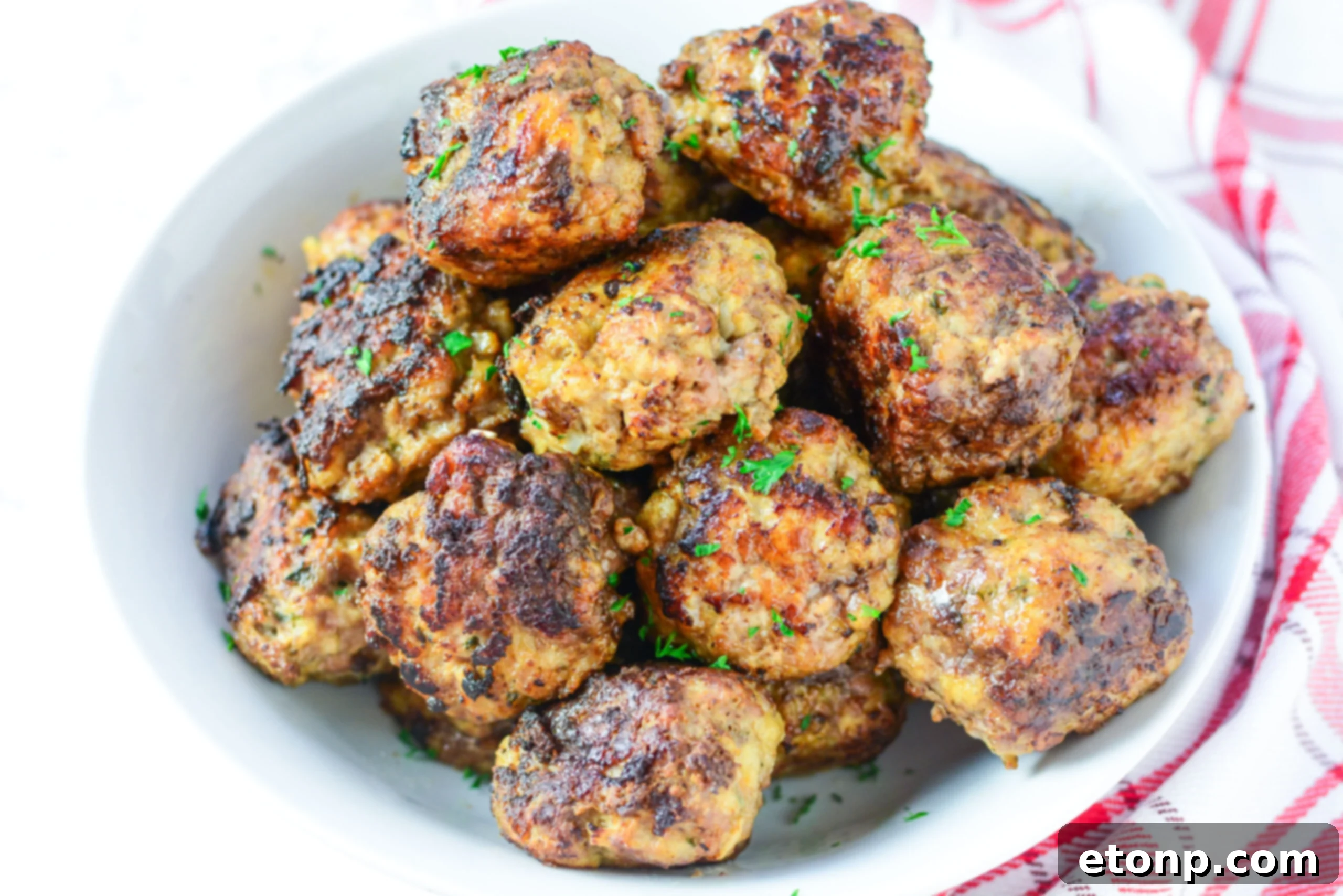Grandma's Baked Italian Meatballs 7 A large pot of rich marinara sauce, ready to welcome the baked Italian meatballs.